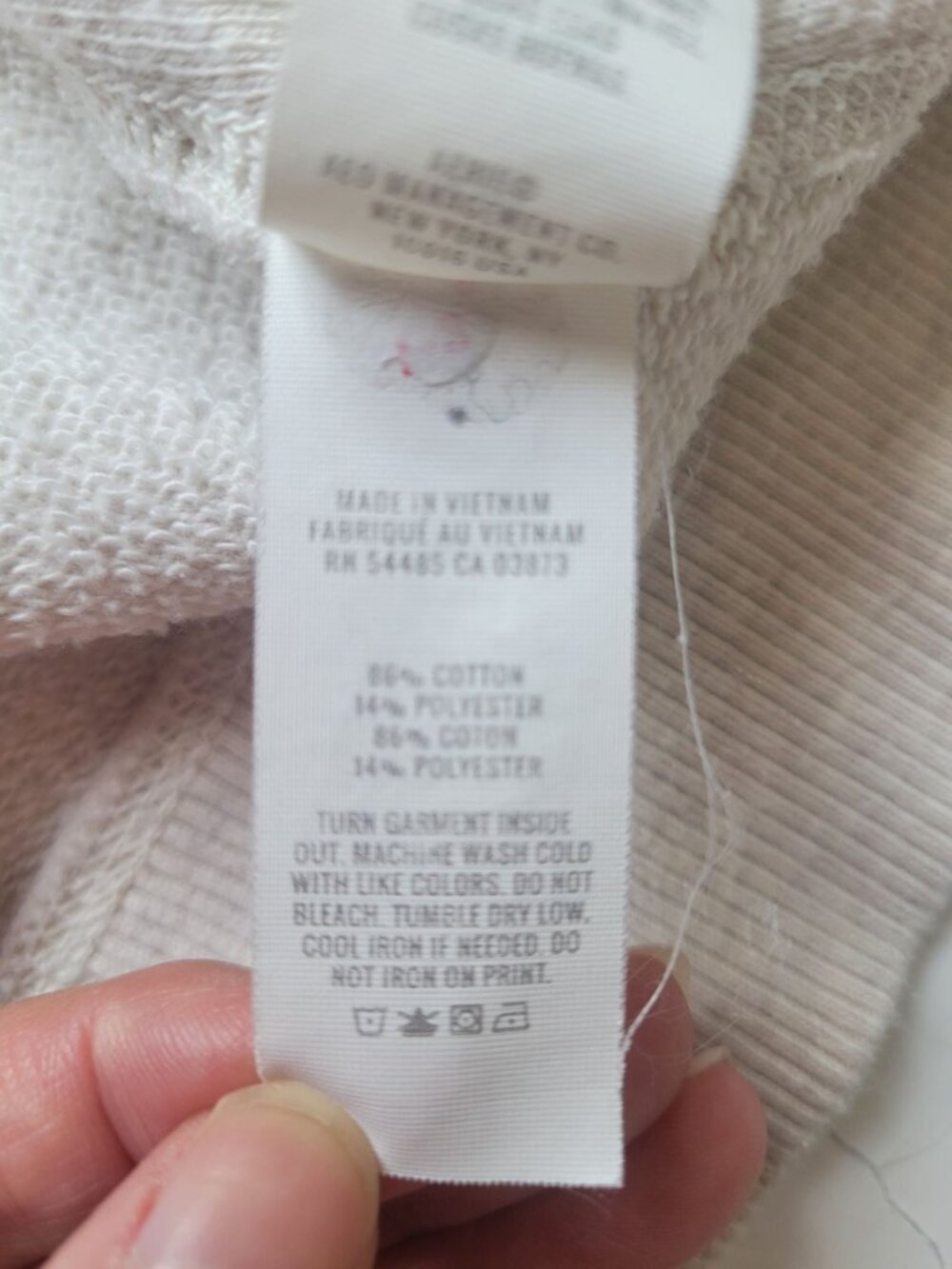 Aerie Vacay Every Day V Neck off White Sweatshirt Size S Casual Everyday Wear - Picture 10 of 10